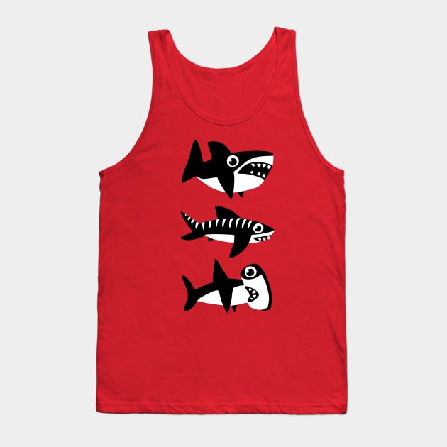 Dumb Sharks Tank Top by obinsun